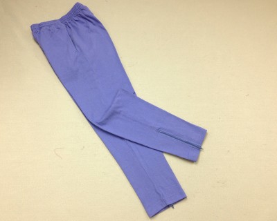  Womens Zip Leg Pants Periwinkle